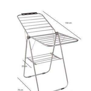 Tendedero de ropa plegable acero inoxidable Kingrack