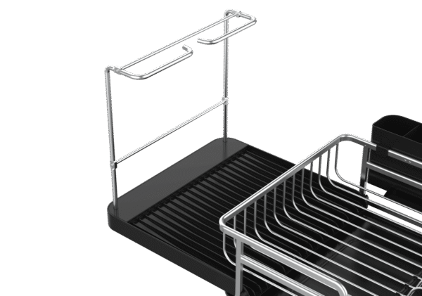 Secaplatos Escurridor de platos y cubiertos aluminio Inoxidable extensible - Imagen 8