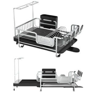 Secaplatos Escurridor de platos y cubiertos aluminio Inoxidable extensible